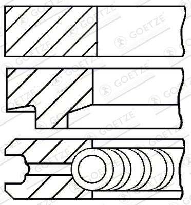 GOETZE ENGINE Kolbenringsatz (08-146100-00)