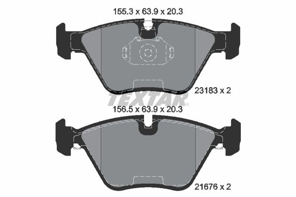 TEXTAR Bremsbelagsatz, Scheibenbremse (2318302)