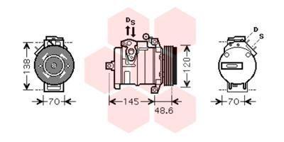 VAN WEZEL Kompressor, Klimaanlage (0600K345)