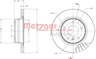 METZGER Bremsscheibe (6110215)