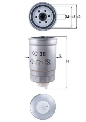 KNECHT Kraftstofffilter (KC 38)