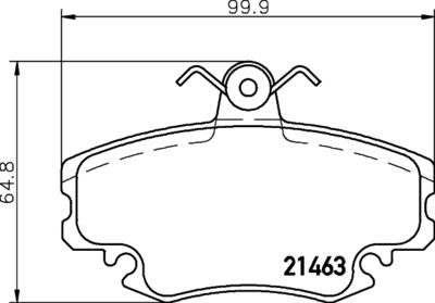 HELLA Bremsbelagsatz, Scheibenbremse (8DB 355 012-671)