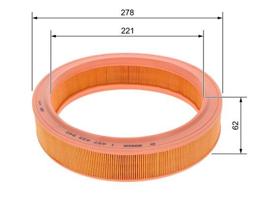 BOSCH Luftfilter (1 457 433 540)