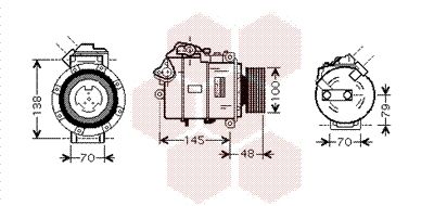 VAN WEZEL Kompressor, Klimaanlage (0600K328)