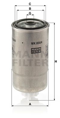 MANN-FILTER Kraftstofffilter (WK 854/4)