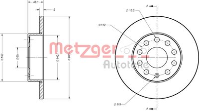 METZGER Bremsscheibe (6110030)