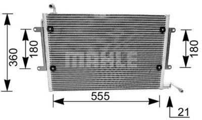 MAHLE Kondensator, Klimaanlage (AC 172 000S)