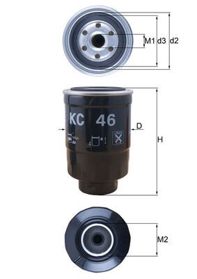 KNECHT Kraftstofffilter (KC 46)