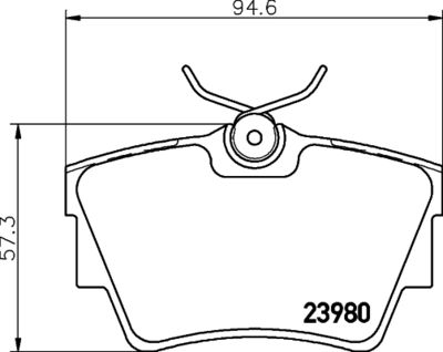 HELLA Bremsbelagsatz, Scheibenbremse (8DB 355 010-761)