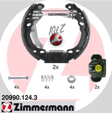 ZIMMERMANN Bremsbackensatz (20990.124.3)