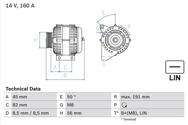 BOSCH Generator (0 986 047 500)