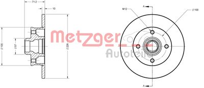 METZGER Bremsscheibe (6110087)