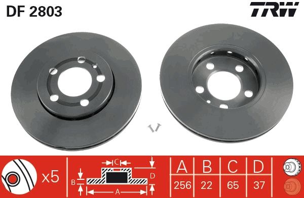 TRW Bremsscheibe (DF2803)