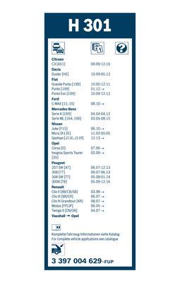 BOSCH Wischblatt (3 397 004 629)