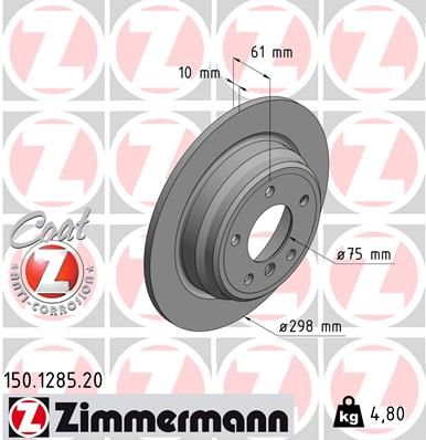 ZIMMERMANN Bremsscheibe (150.1285.20)