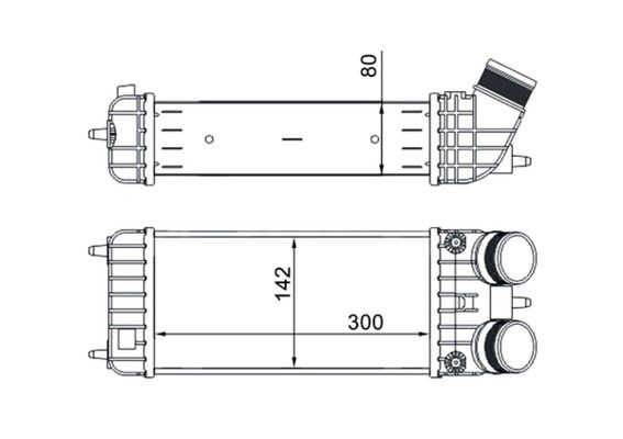 MAHLE Ladeluftkühler (CI 418 000S)