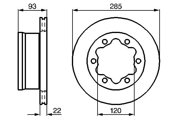 BOSCH Bremsscheibe (0 986 478 555)