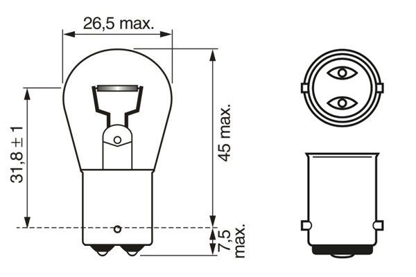 BOSCH Glühlampe, Blinkleuchte (1 987 302 261)