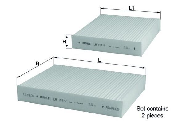 KNECHT Filter, Innenraumluft (LA 191/S)