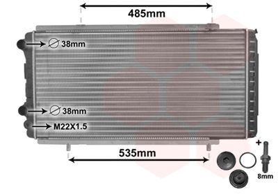 VAN WEZEL Kühler, Motorkühlung (40002150)