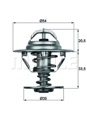 MAHLE Thermostat, Kühlmittel (TX 8 83D)