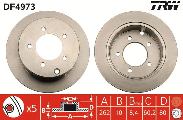 TRW Bremsscheibe (DF4973)