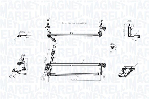 MAGNETI MARELLI Wischergestänge (085570177010)