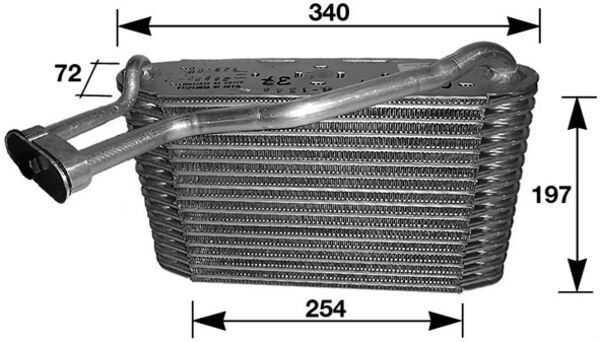 MAHLE Verdampfer, Klimaanlage (AE 34 000S)